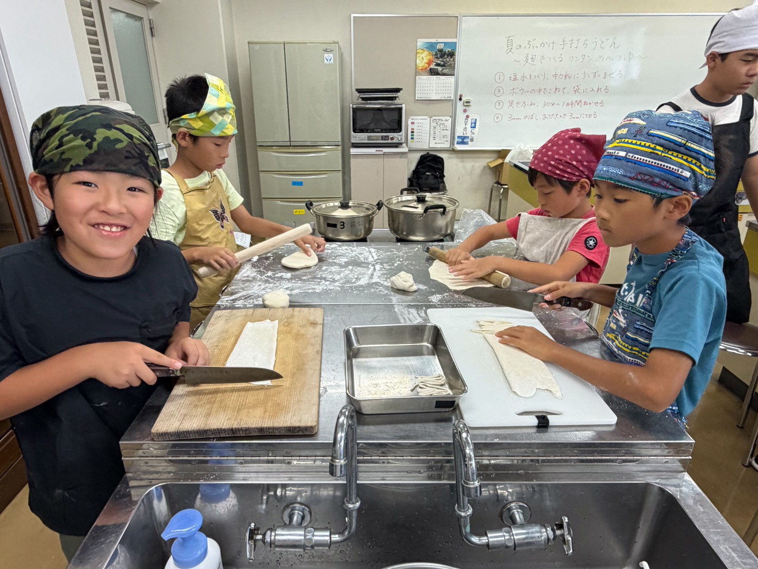8月22日 手打ちうどん体験 レポート